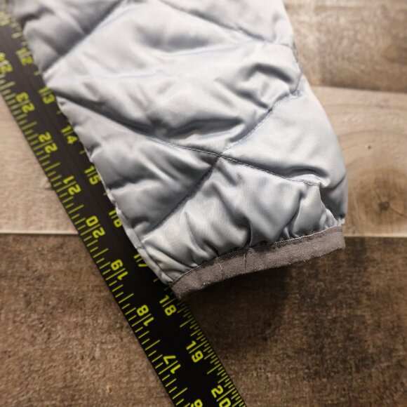The North Face 550 goose down puffer jacket women's small ice silver blue - Picture 8 of 16
